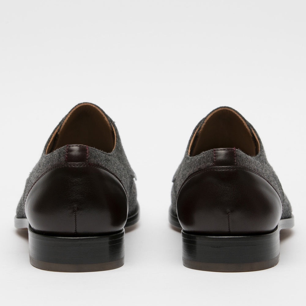 TAFT Gray and Brown Leather Sole Shoes - Picture 6 of 12